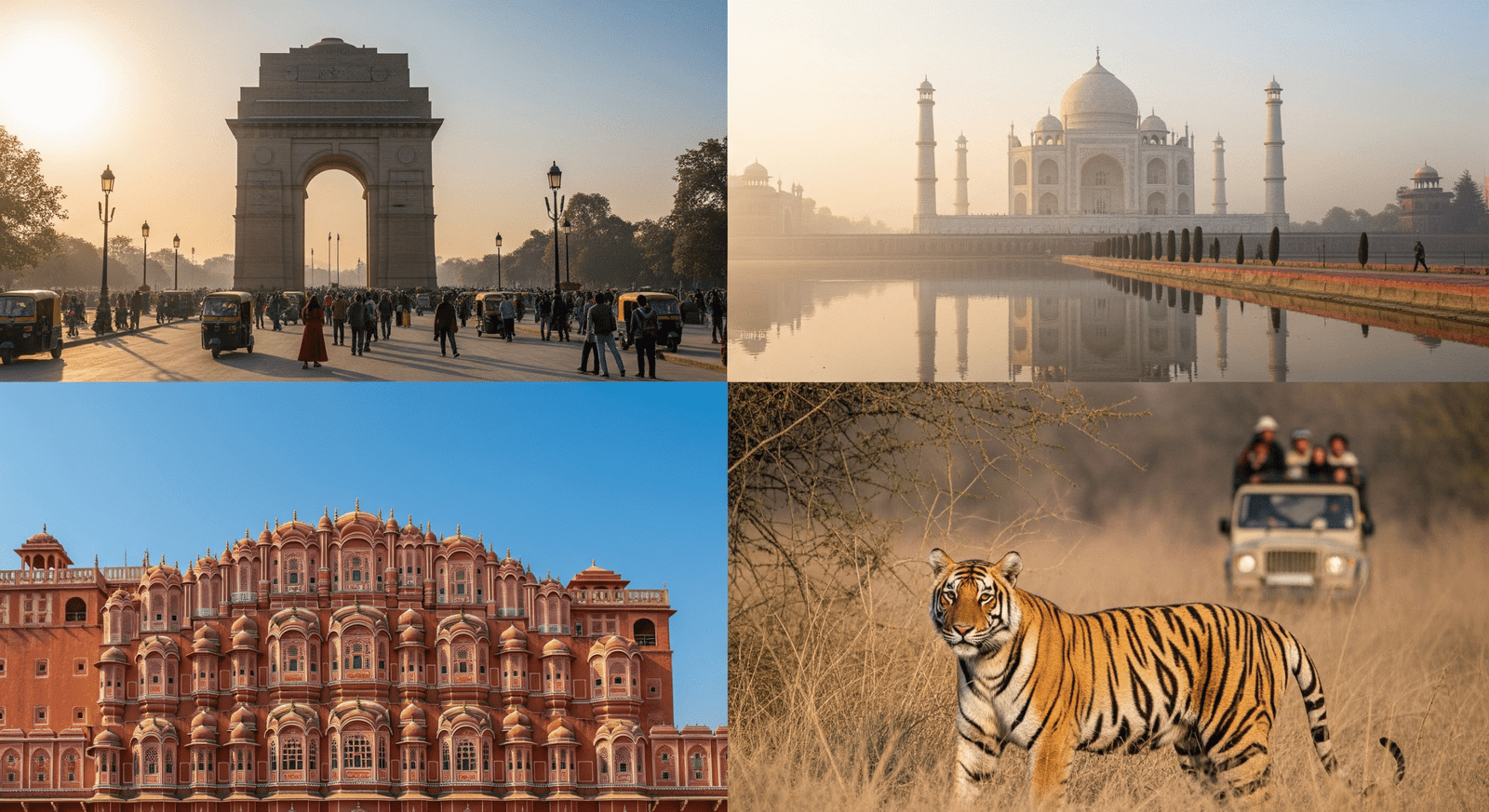 Golden Triangle Tour with Ranthambore – Explore Delhi, Agra, Jaipur, and Ranthambore Tiger Safari