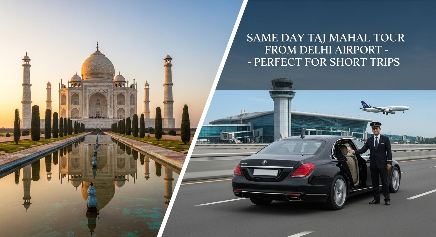 Same day Taj Mahal tour from Delhi Airport for short trips