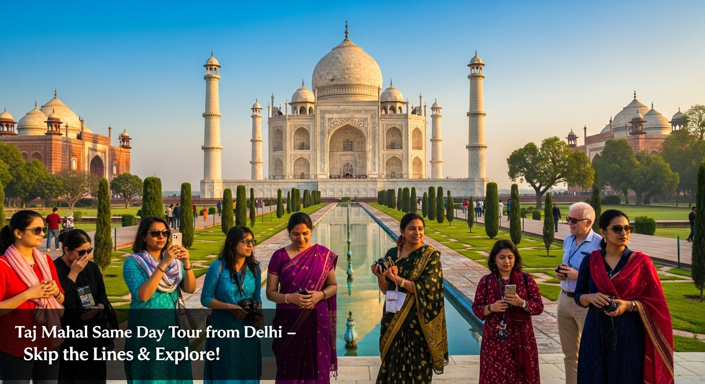 Taj Mahal Same Day Tour from Delhi – Skip the Lines & Explore!