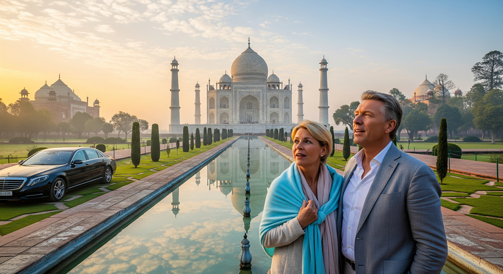 The Hague to Taj Mahal tour with private car and sunrise visit