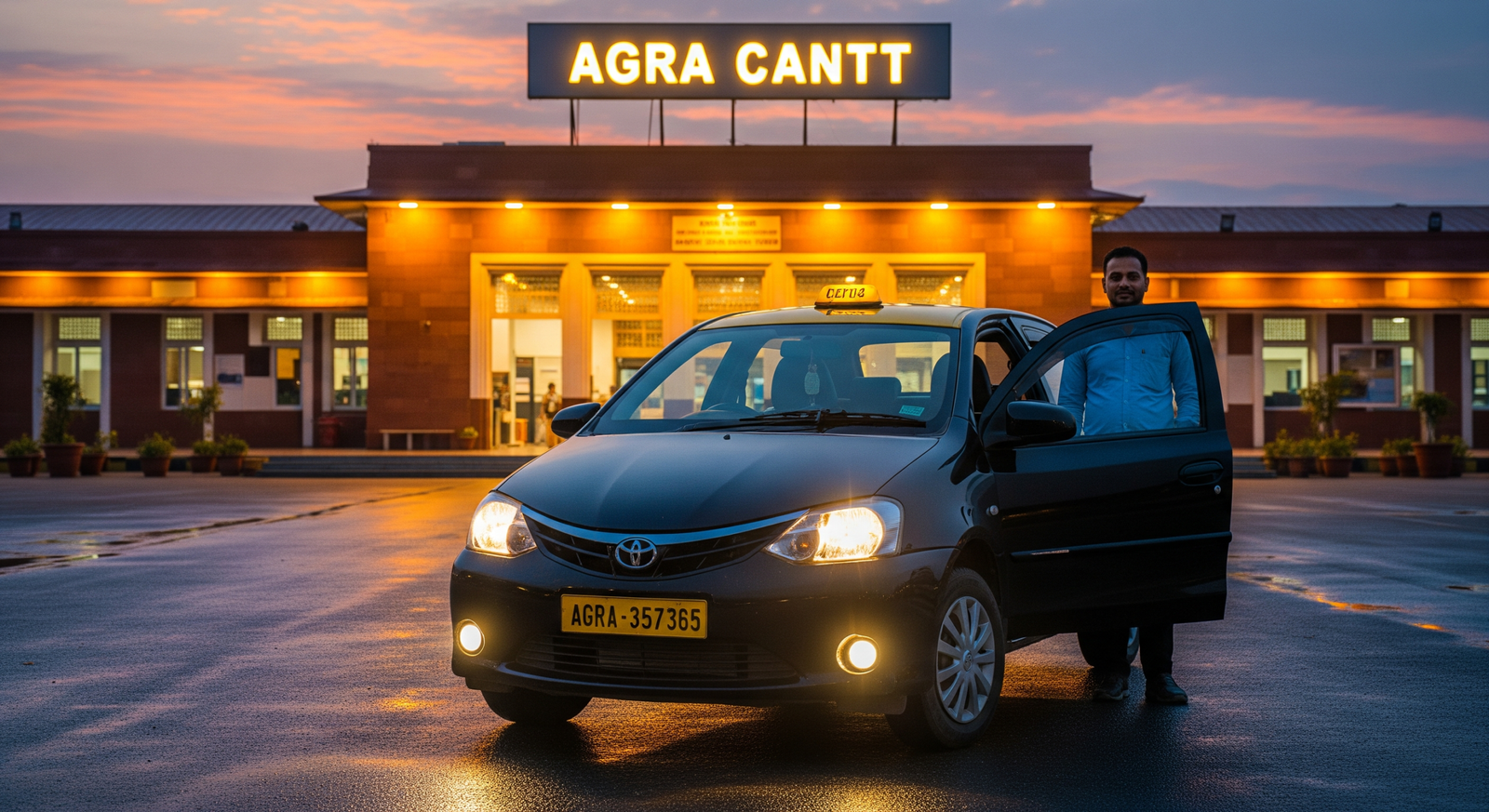Agra Cantt late night and early morning taxi service