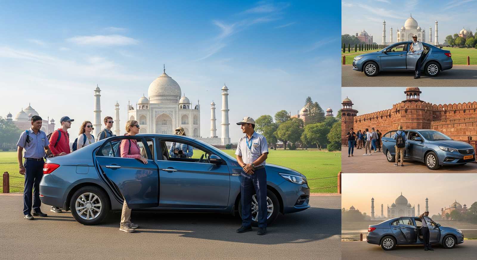 Agra Cantt local sightseeing taxi with private cab