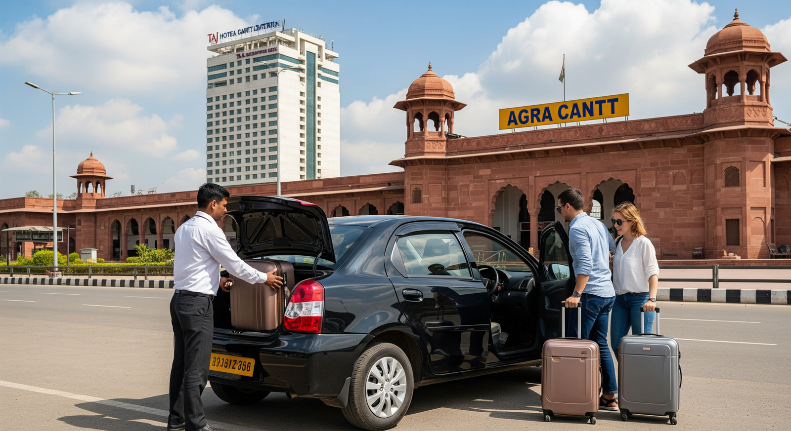Taxi pickup from Agra Cantt Railway Station to hotel in Agra