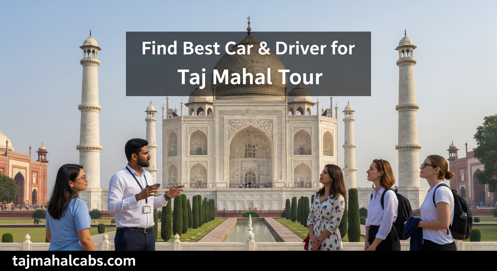 Local Expert guide explaining the history of the Taj Mahal