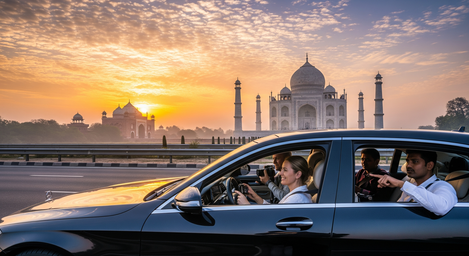 Same Day Delhi Agra Tour cost with private car and Taj Mahal visit
