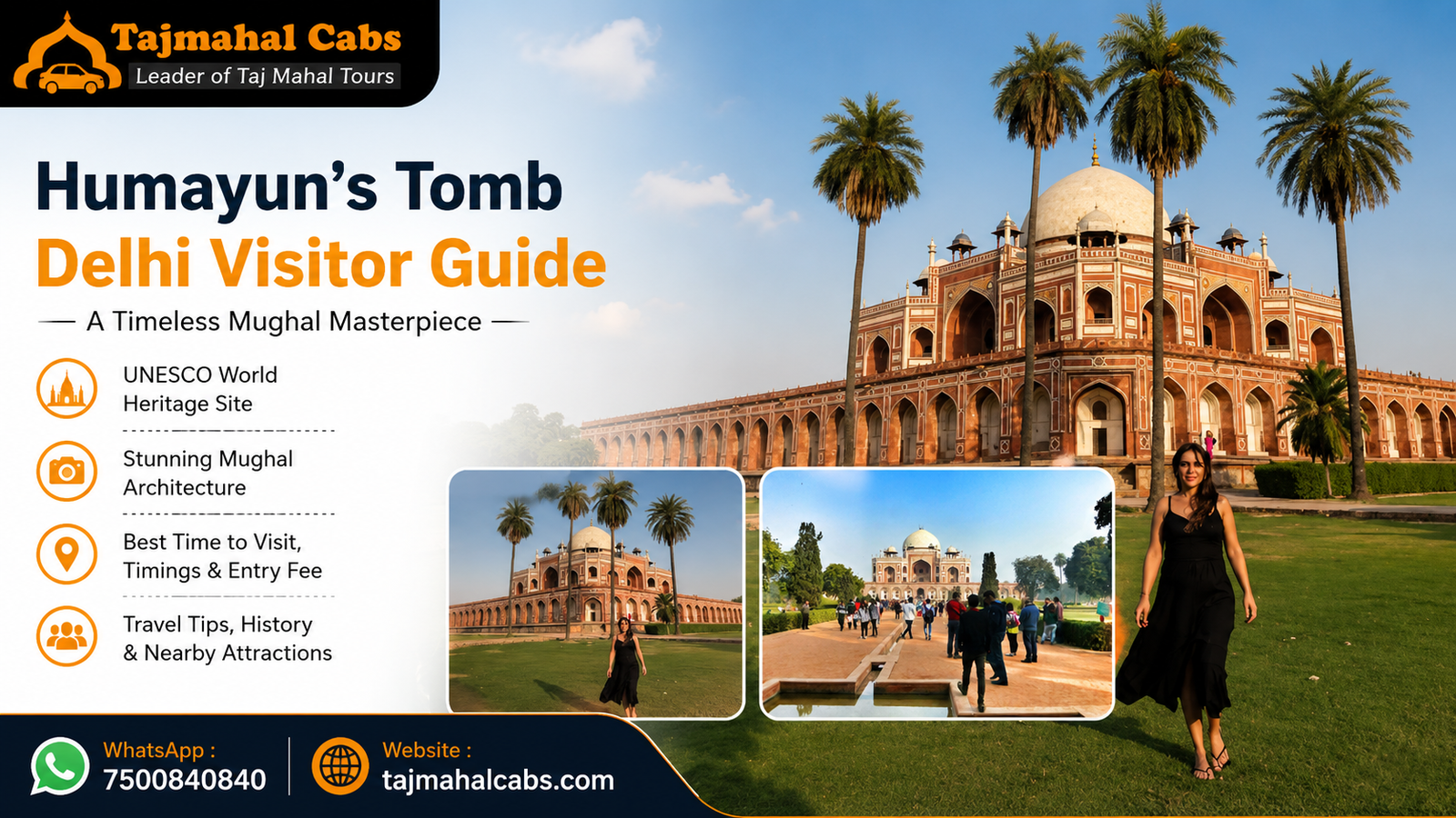 Humayun’s Tomb in Delhi with Mughal architecture and gardens