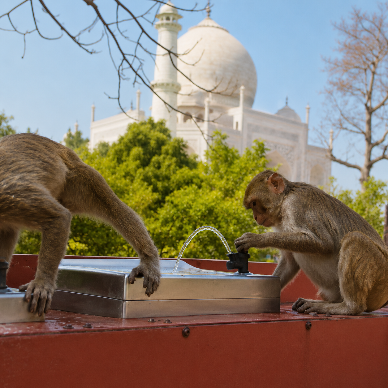Taj Mahal Monkeys Video