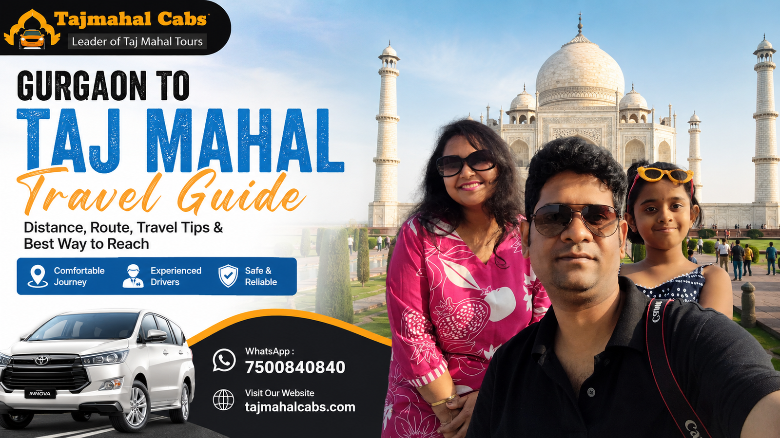 Gurgaon to Taj Mahal Travel Guide with family at the Taj Mahal